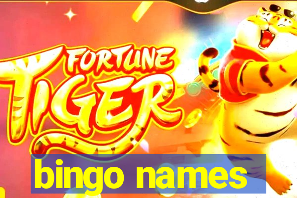 bingo names