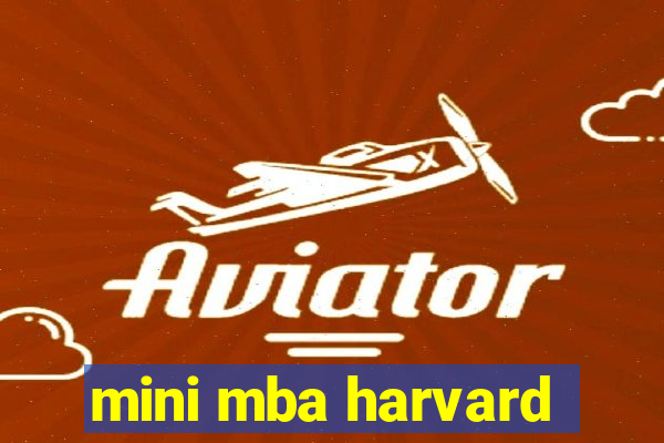 mini mba harvard