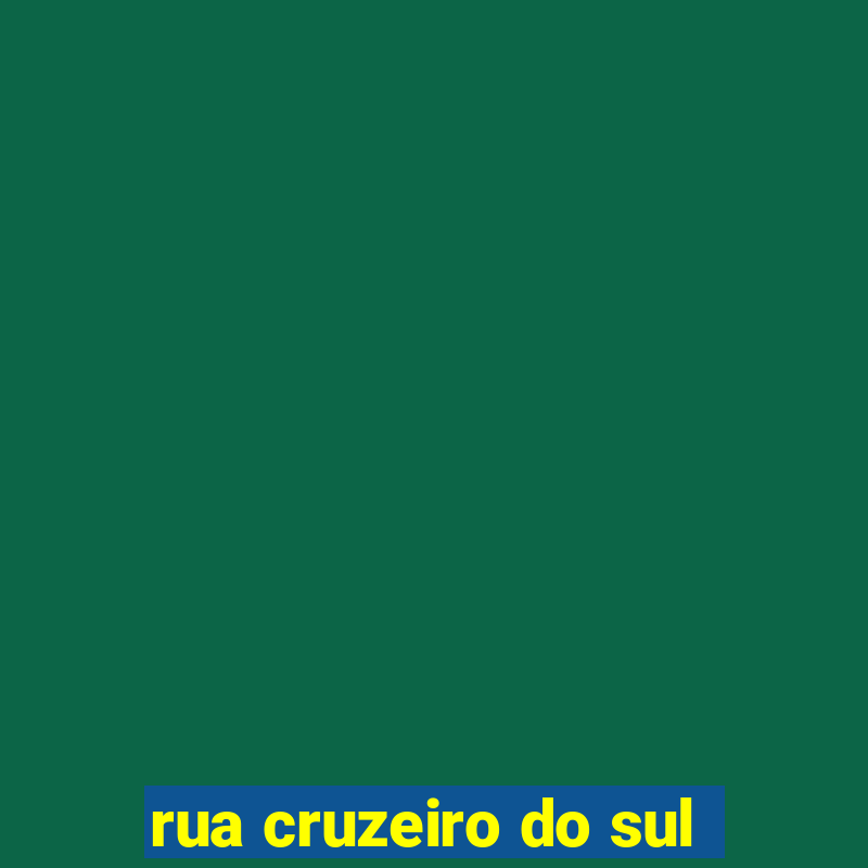 rua cruzeiro do sul