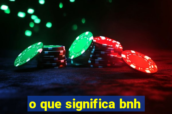 o que significa bnh