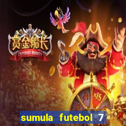 sumula futebol 7 society excel