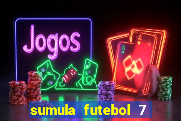 sumula futebol 7 society excel