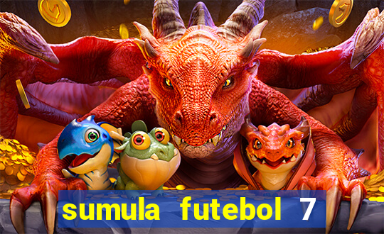 sumula futebol 7 society excel