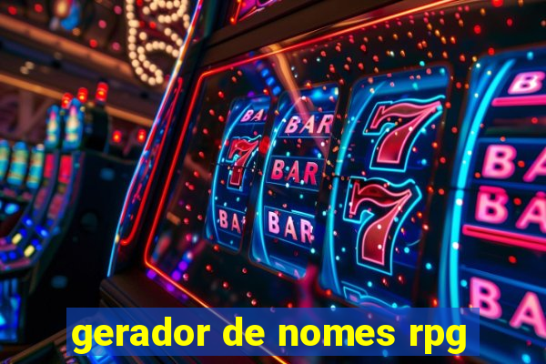 gerador de nomes rpg