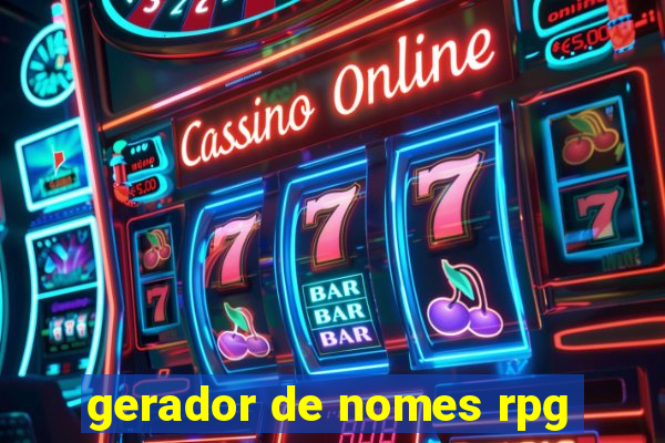 gerador de nomes rpg