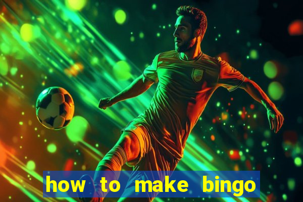 how to make bingo cards in excel