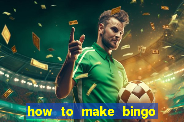 how to make bingo cards in excel