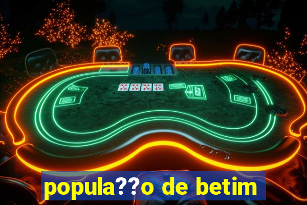 popula??o de betim