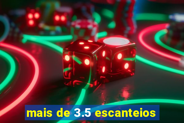 mais de 3.5 escanteios