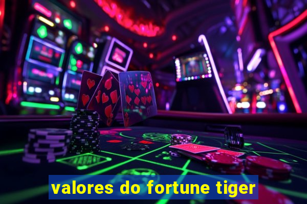 valores do fortune tiger