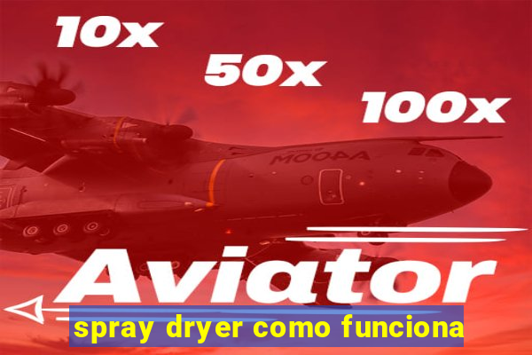 spray dryer como funciona