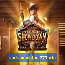 slots machine 777 win