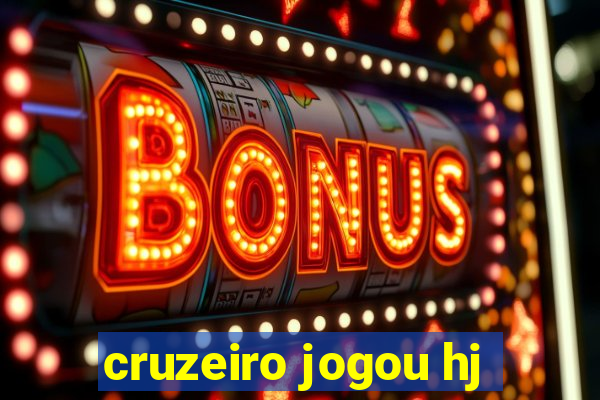 cruzeiro jogou hj