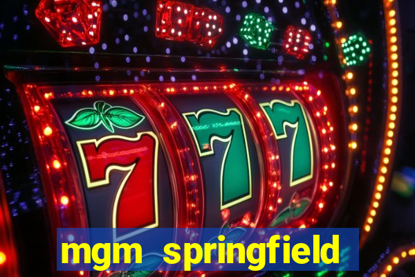 mgm springfield slot payout percentage