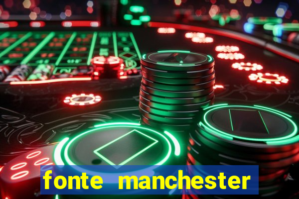 fonte manchester city download