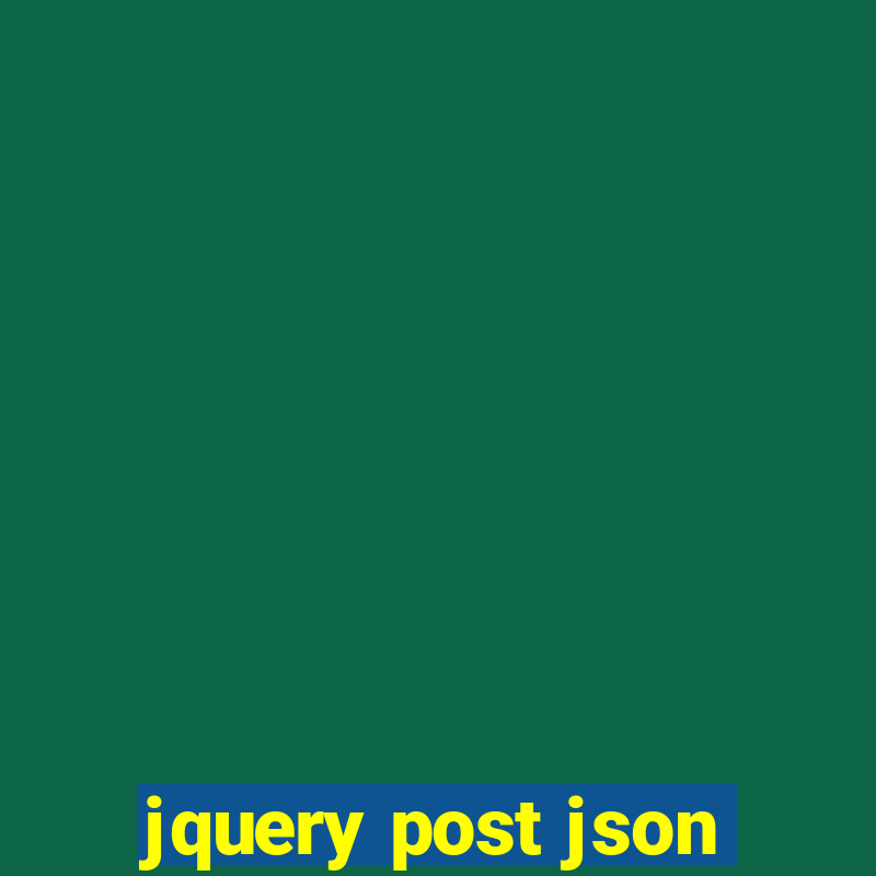 jquery post json