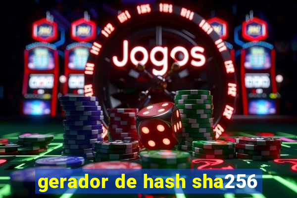 gerador de hash sha256