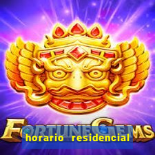 horario residencial das flores