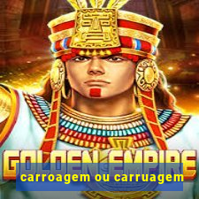 carroagem ou carruagem