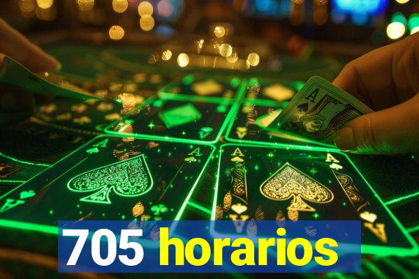 705 horarios