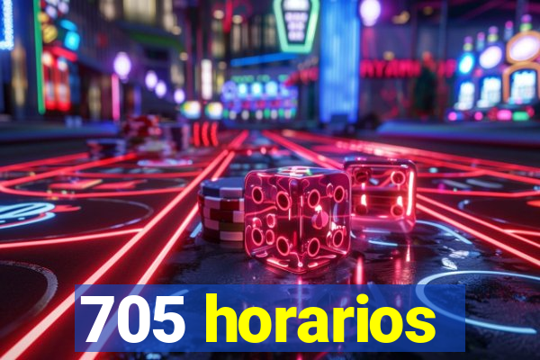 705 horarios