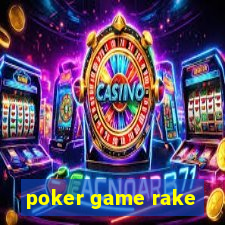 poker game rake