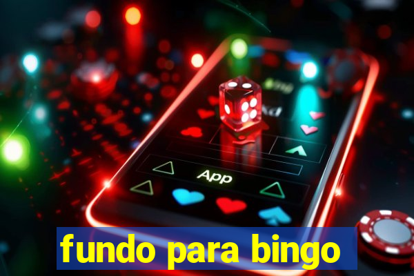 fundo para bingo