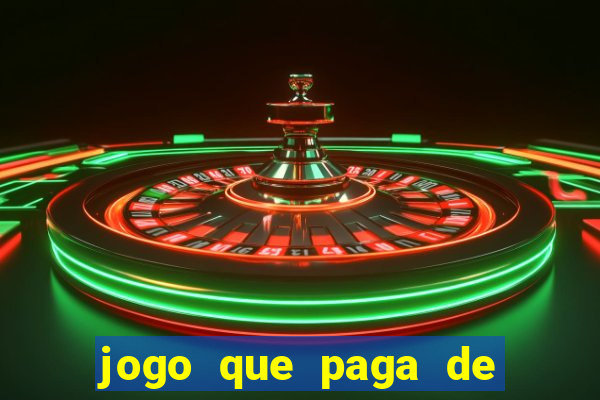 jogo que paga de verdade no pix sem depositar nada