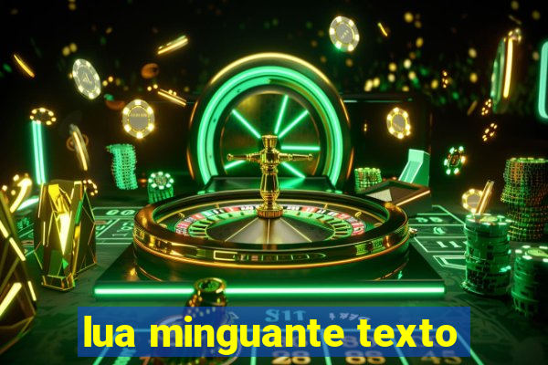 lua minguante texto