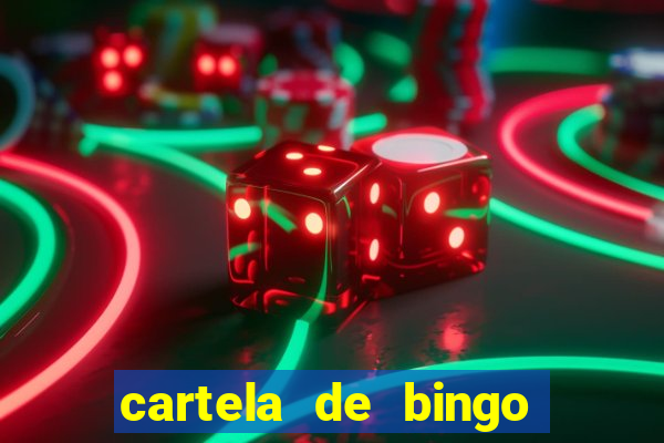 cartela de bingo vazia para imprimir