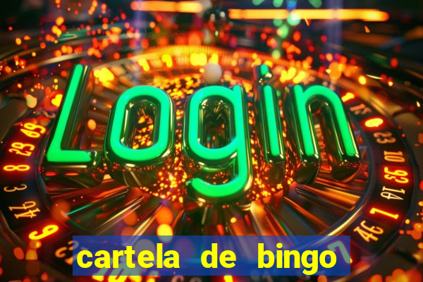 cartela de bingo de nomes para imprimir