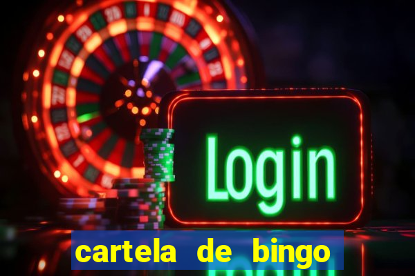 cartela de bingo de nomes para imprimir