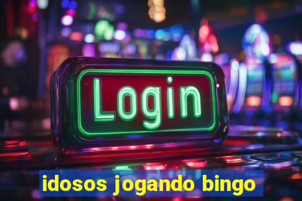 idosos jogando bingo