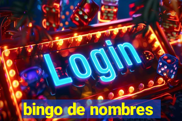 bingo de nombres