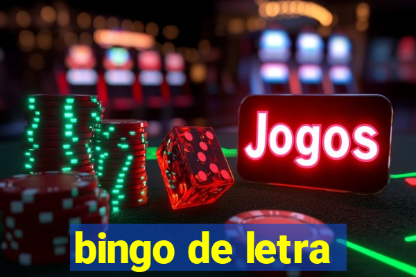 bingo de letra