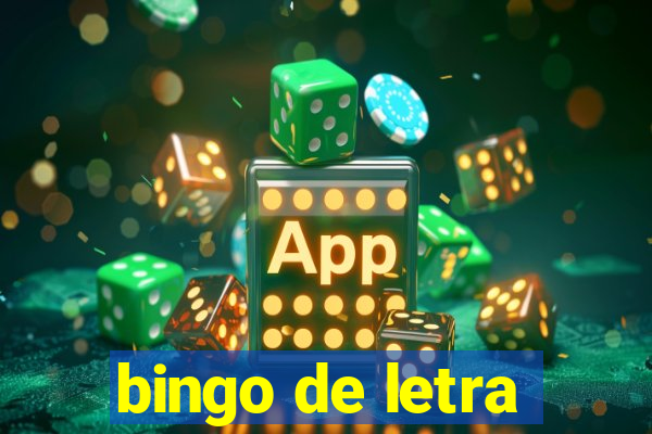 bingo de letra