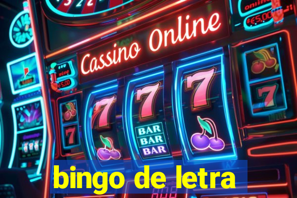 bingo de letra